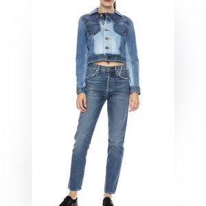 Jean Atelier Jeans Ryan Lagoon Blue High Rise Slim Straight Leg 26 Button Fly